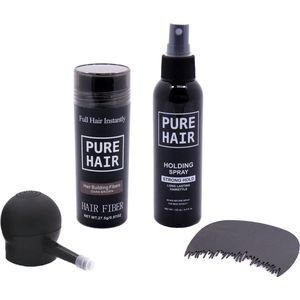 Pure Hair Premium Haarvezels Set Donker Bruin