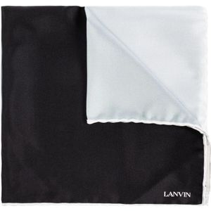 Lanvin Zijden pochet , Black , Heren , Maat: ONE Size