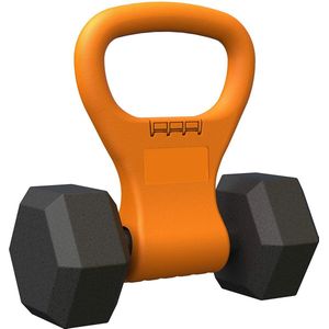 MJ Sports Premium Dumbbell to Kettlebell Grip - Dumbbell naar Kettlebell Verstelbaar - Dumbbells - Kettlebells - Gewichten - Fitness - One Size - Oranje