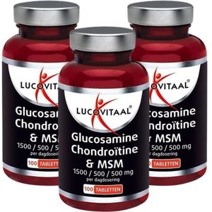 Lucovitaal - Glucosamine Chondroïtine MSM - 300 Tabletten