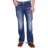 Mustang - Heren Jeans - Heren Blauw - Katoen - 3119-5585