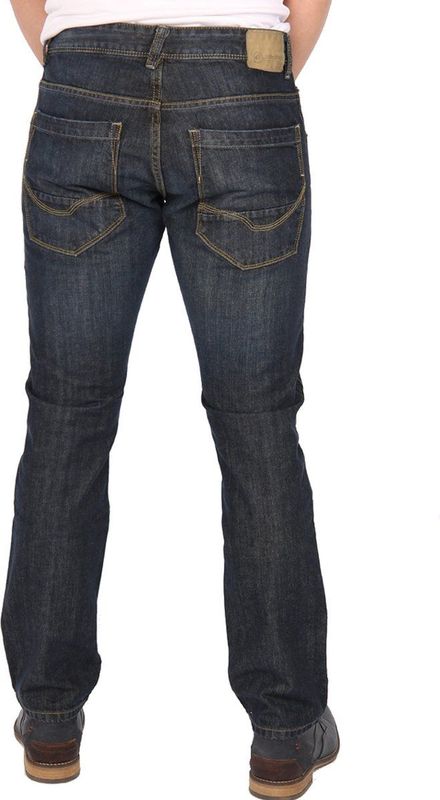 Merkloos - Heren Jeans - Heren Blauw - Katoen - Nelson-dark