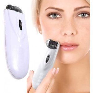 UP - Gezichtsepilator - Snoerloos - Wit - Voor Ontharing van Gezicht en Lichaam