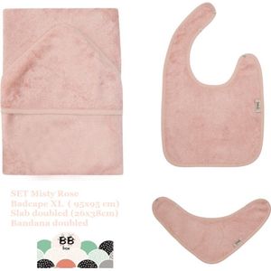Timboo Set : Badcape XL + Slab Doubled + Bandana Doubled Misty Rose