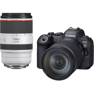 Canon EOS R6 Mark II systeemcamera + RF 24-105mm f/4.0L IS ISM + RF 70-200mm f/2.8L IS USM