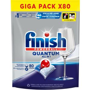 Finish Quantum All-In-1 Vaatwastabletten Regular (5 zakken - 400 vaatwastabletten)