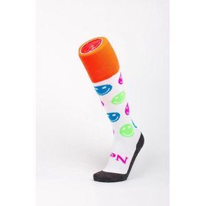 NeS - Smileys - Hockeykousen - Wit - Sportkousen