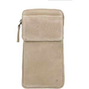 Beige suède telefoontas