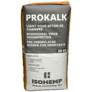 Bindmiddel Prokalk voor  Hennep beton