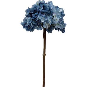 Kunstmatige hortensia pastelroze 58 cm 2-delige set