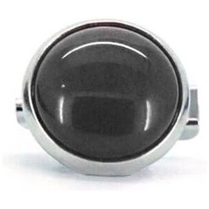 Qoss Broche Zwarte Steen - 12mm