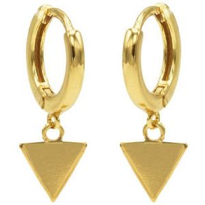 Karma Oorringen Hinged Hoops Triangle Goud