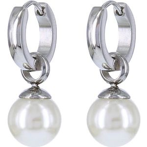 Sterling zilveren oorbellen met Rozenkwarts – Atelier Blaauw