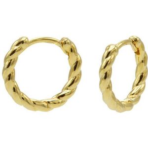 Karma Oorringen Hinged Hoops Twister 12 mm Goud