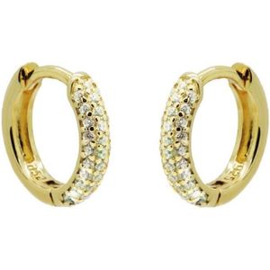 Karma Oorringen Hinged Hoops Best Zirconia Basic 12 mm Goud