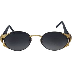 Zonnebril JOSH - UV 400 - Zwart / Goud - Trendy Bril Met Stoere Look - Normaal Model - Shades - Unisex