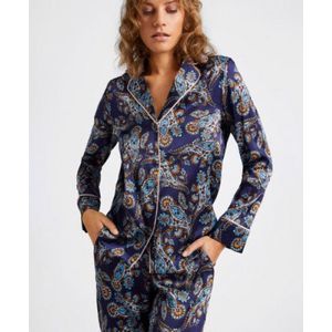 Aubade - Blouse Lange Mouw - Blauw - Katoen