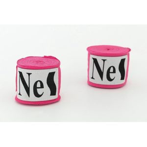 Nes Boksbandage - boxing handwraps- Boks Wraps - Boksbandages - Kickboks bandage - Roze - 4,50 meter