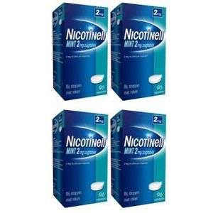 Nicotinell Mint 2 mg 4-pak 4x96 zuigtabletten