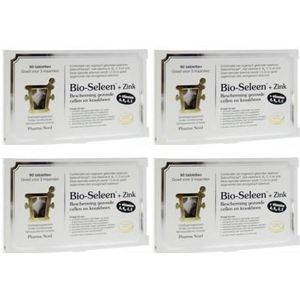 Pharma Nord Bio seleen & zink vierpak 4x 90 tabletten |