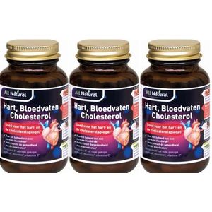 All Natural Hart Bloedvaten Cholesterol trio-pak  3x 90 capsules