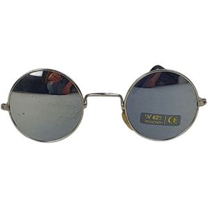 Zonnebril STIJN - UV 400 - Zilver / Zwart - Trendy bril voor hem en haar - Kinder Model - Shades - Unisex