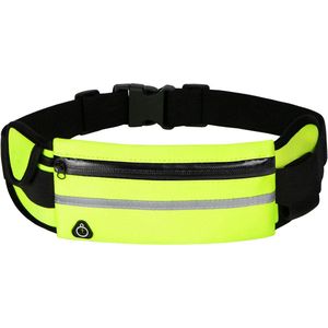 MJ Sports Heuptas - Waist Bag - Hardlopen - Hardloopriem - Telefoonhouder - Running Belt - Unisex - Lichtgroen - One Size