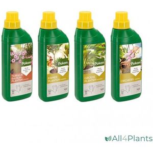 POKON PLANTENVOEDING 4 SOORTEN VOORDEELPACK 4 X 500 ML