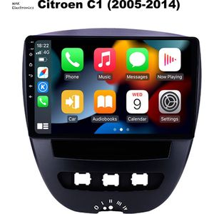 2023 Android Radio voor Citroën C1 (2005-2014) - Apple CarPlay, Android Auto, DAB+ Navigatie & Radio!