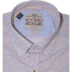 Dario Beltran - Heren Overhemd - Gebloemd - Modern Fit - 50% Katoen 50% Polyester