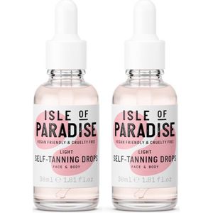 Isle of Paradise - 2 Flesjes - Light Self Tanning Drops 30 ml