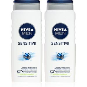 Nivea Men Sensitive Douchegel voor Lichaam en Haar  (handige verpakking)