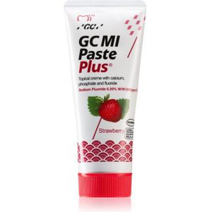 GC MI Paste Plus Reminaliserende Beschermende Crème voor Gevoelige Tanden met Fluoride Smaak Strawberry 35 ml