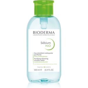 Bioderma Sébium H2O micellair water voor de gemengde en vette huid met een dispenser 500 ml