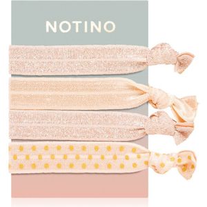 Notino Pastel Collection Hair elastics Haarelastiekjes Orange 4 st