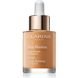 Clarins Skin Illusion Natural Hydrating Foundation Verhelderende Hydraterende Make-up SPF 15 Tint 112 Amber 30 ml
