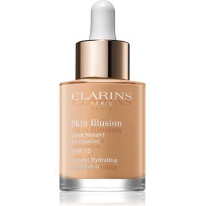 Clarins Skin Illusion Natural Hydrating Foundation Verhelderende Hydraterende Make-up  SPF 15 Tint  112.3 Sandalwood 30 ml
