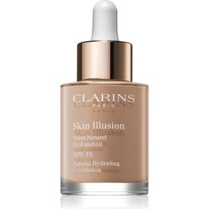 Clarins Skin Illusion Natural Hydrating Foundation Verhelderende Hydraterende Make-up SPF 15 Tint 108,5 Cashew 30 ml