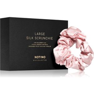 Notino Silk Collection Large scrunchie zijden haarelastiek Pink 1 st