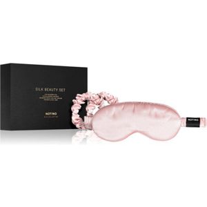 Notino Silk Collection Sleeping mask & Scrunchies Set Gift Set Pink Tint