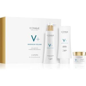 ICONIQUE Professional V+ Maximum volume 3 steps for thick and bouncy hair Gift Set (voor meer volume)