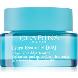 Clarins Hydra-Essentiel [HA²] Rich Cream Rijke Hydraterende Crème voor Zeer Droge Huid 50 ml