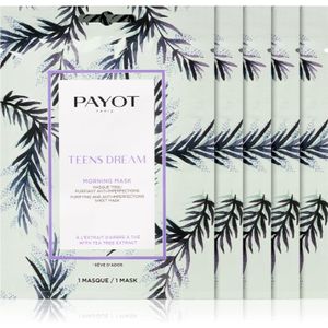 Payot - Morning Mask Teens Dream - Gezichtsmasker - 5 st - Voor Gemengd tot Vette Huid