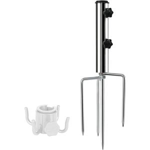 Parasolvoet zwart graniet/rvs 40x40 cm kopen? Parasolvoeten | Karwei