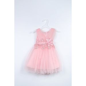 prinsessen/doop/communie/feestkleedje voor meisjes - roze - 4 jaar