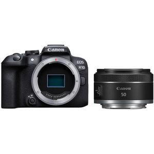 Canon EOS R10 systeemcamera Zwart + RF 50mm f/1.8 STM