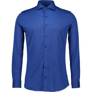 Desoto - Lange Mouw Overhemd - Blauw - Katoen