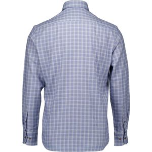 Eterna - Lange Mouwen Overhemd - Blauw - 100% Katoen