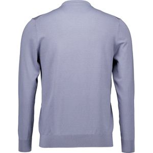 Profuomo - Pullover - Grijs - TENCEL - Ribgebreide Randen