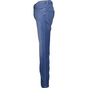 Alberto - Jeans - Donkerblauw - Katoen - Faded Details